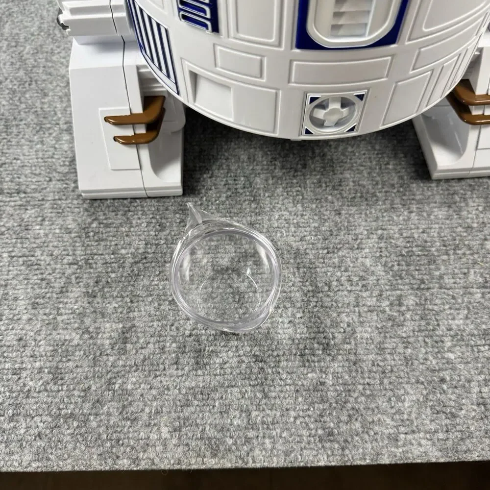 Star Wars R2-D2 Electric Hot Air Popcorn Maker White Blue Bowl Removable Lid